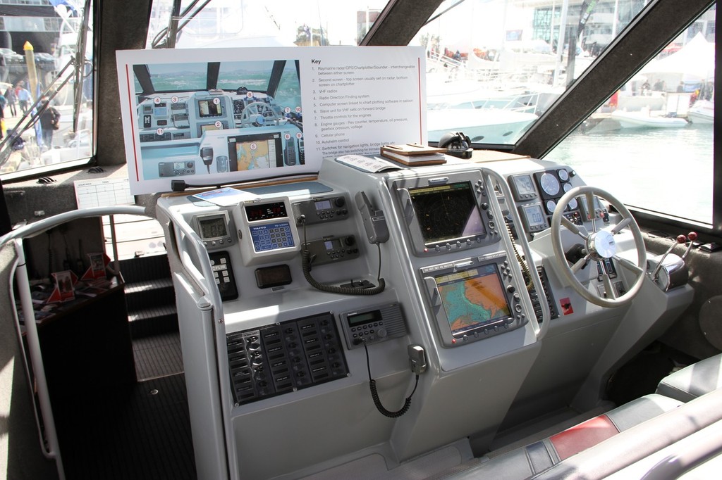 Bridge on Coastguard RIB - Auckland International Boat Show, 16 September 2011 © Richard Gladwell www.photosport.co.nz